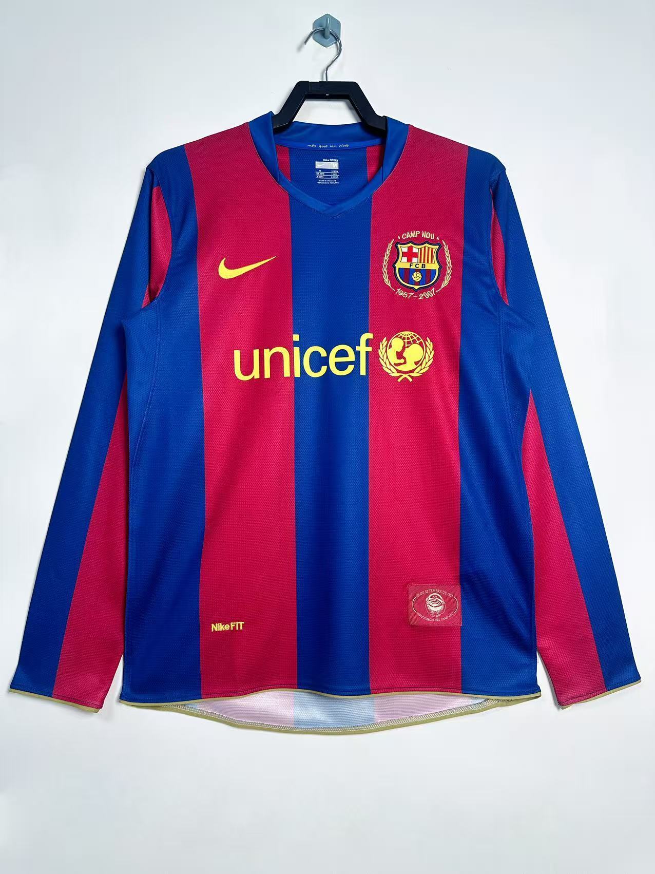 07/08 Barcelona Red+Blue Long Sleeve